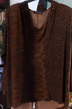 Besonderes Oberteil L`impossible France Gr. 48- braun Tierdesign