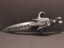 Buckle/Gürtelschnalle SWORD/Schwert - Gehörntes Tier (Horned Animal) ca. 17 cm