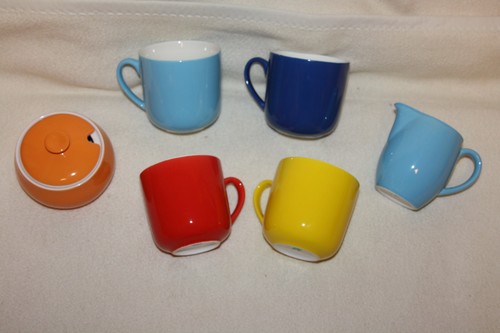 Tlg bunte becher porzellan - 6,
