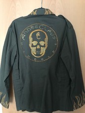 Andre Claus Handmade Jacke Military Hemd Skull Nieten Totenkopf - Unikat XL 