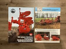 2x Orig. BVL Landmaschinen Prospekt Brochure Pflug Traktor Schlepper D5