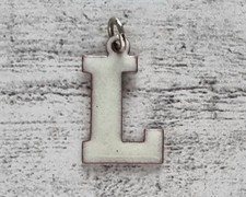 Buchstabe weiß Anhänger L