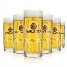 6x Paulaner Bier Glas 0,5l