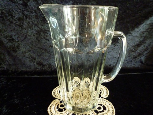 Glas krug geschliffen vintage - glas,
