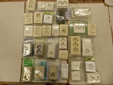 RESTPOSTEN 30x Doppelsteckdose Kombi Schalter Aufputz Unterputz Steckdose Posten