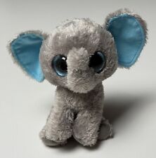 Ty By Beanie Boos, Glubschi, Plüschfigur, ELEFANT PEANUT, Grau/Blau, Neuwertig