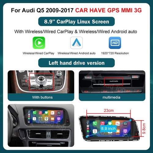 Autoradio android carplay - 8.9",