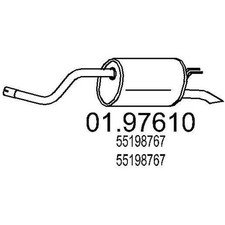 MTS 01.97610 Endschalldämpfer