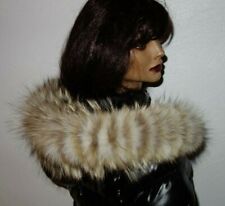 Kojoten Pelz für Jacke Parka Fell Kapuze Kragen Echt Fellkragen Fuchs Pelzkragen