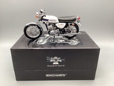 Motorrad Modell 1:12 Minichamps Kawasaki H1 Mach III  1968 white/blue mit OVP