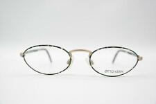 Vintage Otto Kern 9400 Grün Schwarz Gold Oval Brille Brillengestell NOS