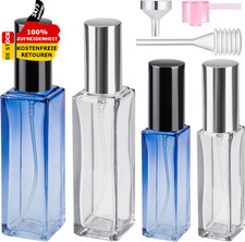4 PCs Glas Parfüm Abfüller  10Ml/20Ml Parfümzerstäuber Nachfüllbar Sprühflasche