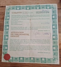 Rolex 16030 Garantie