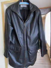 Herren Seiden Lederjacke Gr.52  schwarz