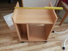 PC Beistellwagen buchefarbig