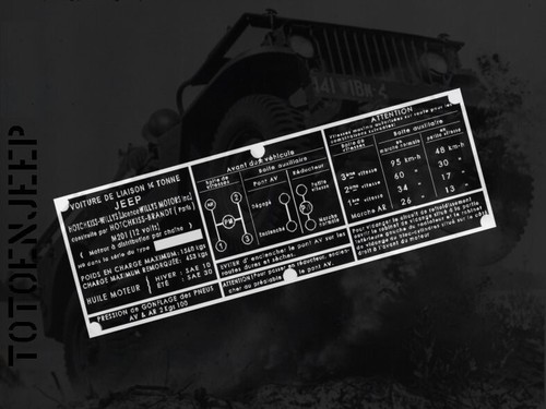Hotchkiss m201 12v alu label - m201,