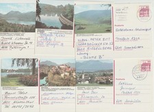 Sammlung mit 135 verschiedenen Bildpostkarten Bund aus 1987