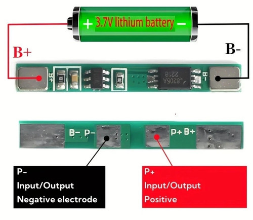 Bms li ion akku - 3a,