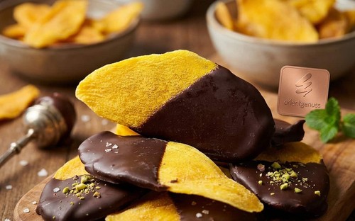 Schoko mango dunkler - in, glasur