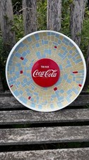 Altes Reklameschild Werbeschild Coca Cola Teller Schild 60er Jahre Mosaikteller