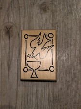 1  Stempel Konfirmation Kommunion Butterer Knorr Prandell Taube Holzstempel