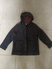 Hessnatur Bio Wollwalkjacke Wollmantel Röhnmantel Winterjacke NEU 122/128