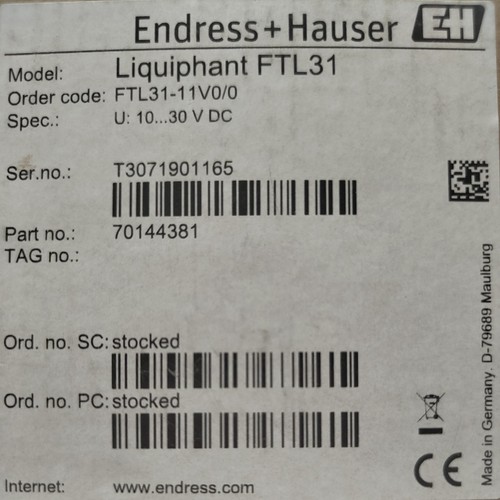 Endress hauser liquiphant - endress,