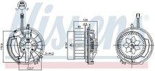 Interior Blower Nissens 87524