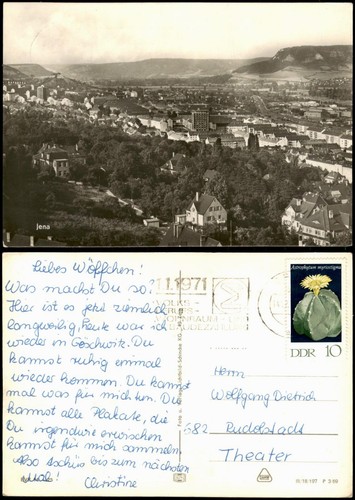 Ansichtskarte jena - ansichtskarte,