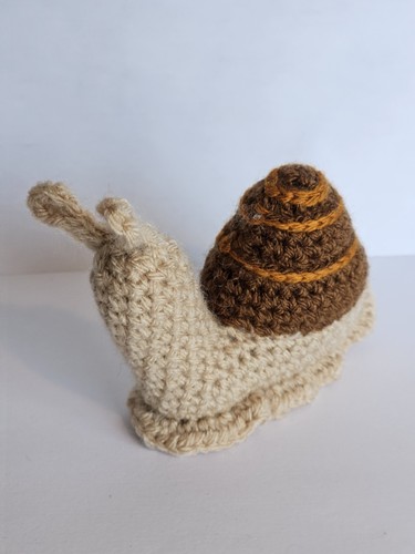 Häkeltier schnecke handarbeit - häkeltier,