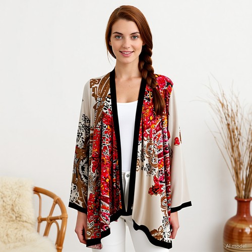 Vintage boho strickjacke - vintage,