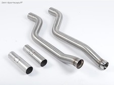 Milltek Edelstahl Ø70mm Nachkat-Rohrrohre Mercedes C-Klasse C63AMG W204