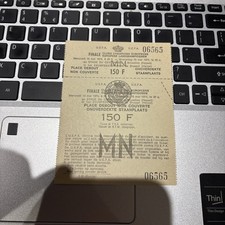 Ticket Finale 1974 Bayern