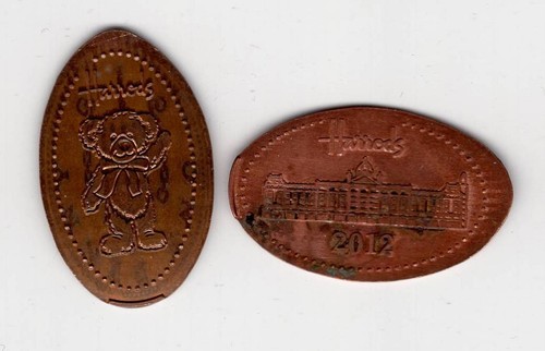 Elongated coin england - elongated,