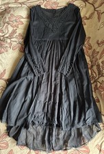 Ewa I Walla AW17 55529 L / XL Vintage Kleid mit Spitze Lagenlook