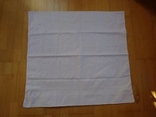 Kopfkissenbezug mit Stickerei und Monogramm MG - Weiß - aus Omas Nachlass