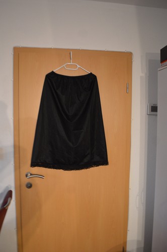 Zarter glanz nylon unterrock - glanz,