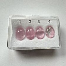 1 Stück Rosa Turmalin Oval Cabochon mit Einschlüssen 14 x 10mm 7,23cts
