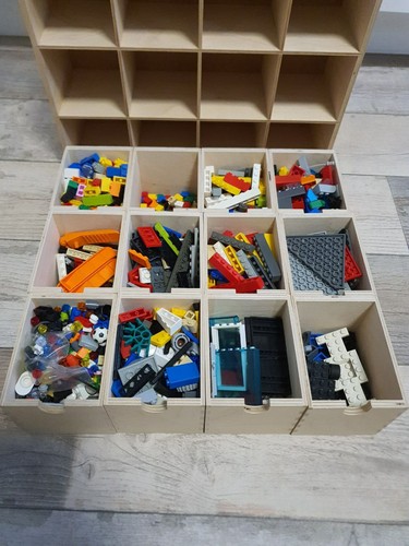 Lego ikea holzbox sortiert - lego,