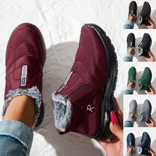 Warm Gefütterte Turnschuhe Damen Sneakers Winter Sportschuhe Freizeitschuhe DE