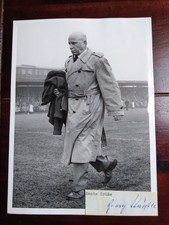 Altes Pressefoto von Trainer Georg Knöpfle 1.FC Köln,Hamburger SV handsigniert