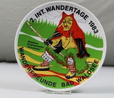 Porzellan Teller - Wanderorden von 1983 - Bad Waldsee Maske Schrättele  /S22