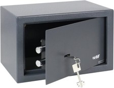 HMF Tresor Möbeltresor Doppelbartschloss anthrazit Gr.M Safe Hotelsafe Geldsafe