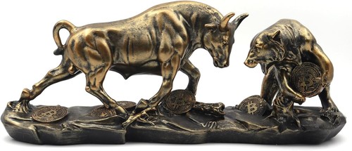 Handgefertigte bull bear - bull,