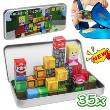 Magnetische Bausteine Reisespielzeug Tragbare Eisenbox 35 PCS Magnetspiel DHL