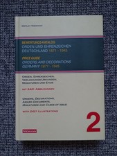 Niemann Bewertungskatalog Orden und Ehrenzeichen 1871-1945