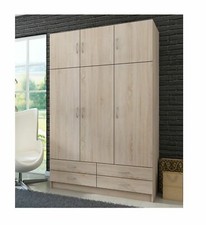 Kleiderschrank Drehtürenschrank Wäscheschrank Schrank Schlafzimmer Sonoma Eiche