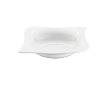 CreaTable Opera Suppenteller 22 cm GROBE 2. WAHL  Teller tief Pastateller eckig