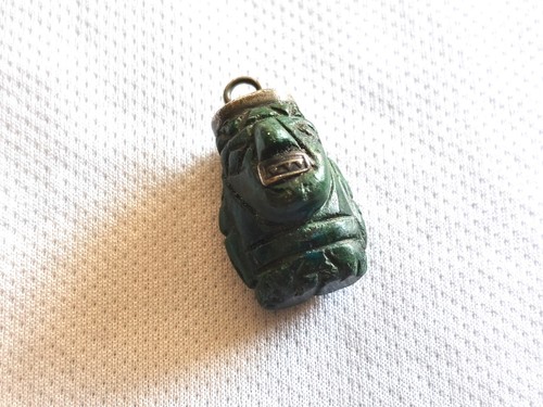 Antiker maya jade anhänger - antiker, maya-jade-anhänger