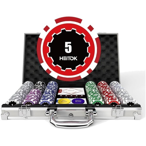 Poker koffer 300 chips set - koffer,